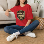 Miles Then Tacos | Premium Unisex T-Shirt | Gym Then Tacos