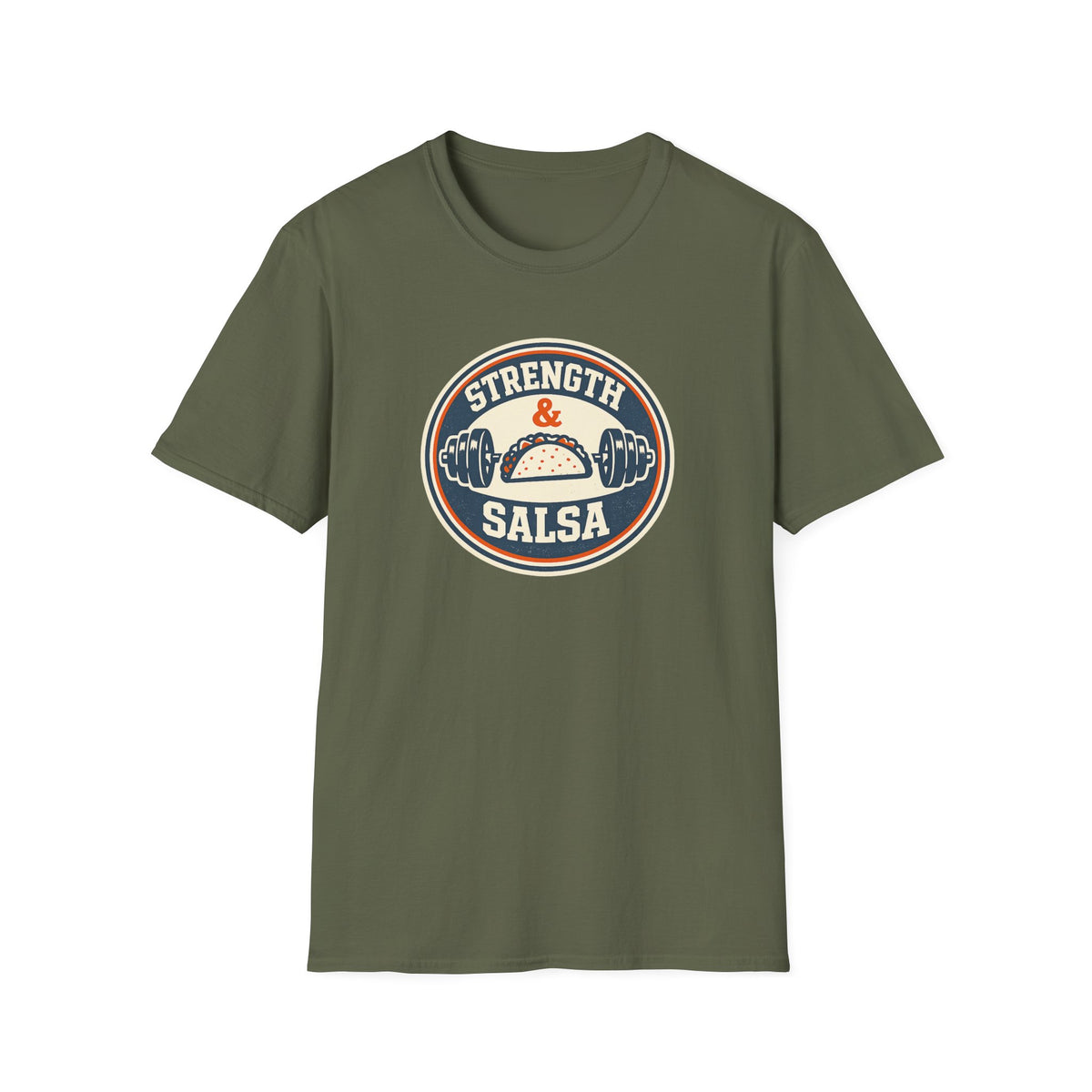 Strength & Salsa | Premium Unisex T-Shirt | Gym Then Tacos