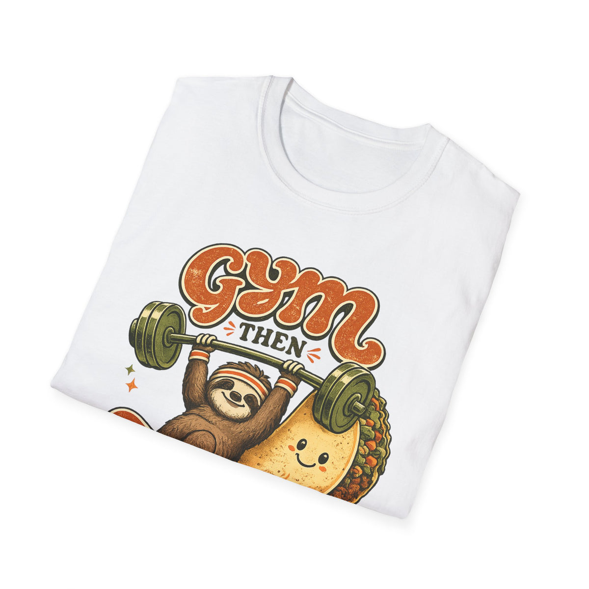Gym Sloth | Premium Unisex T-Shirt | Gym Then Tacos