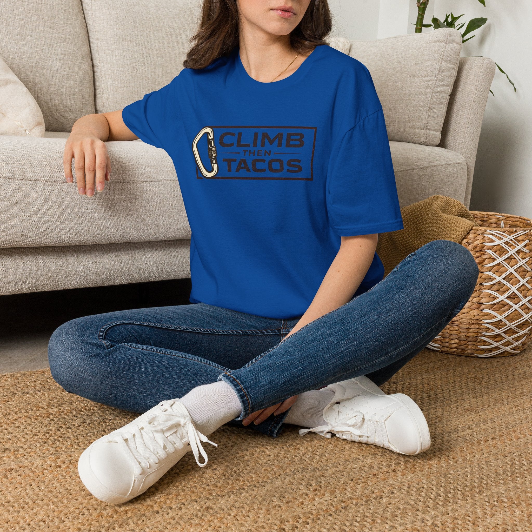 Climb Then Tacos | Premium Unisex T-Shirt | Gym Then Tacos