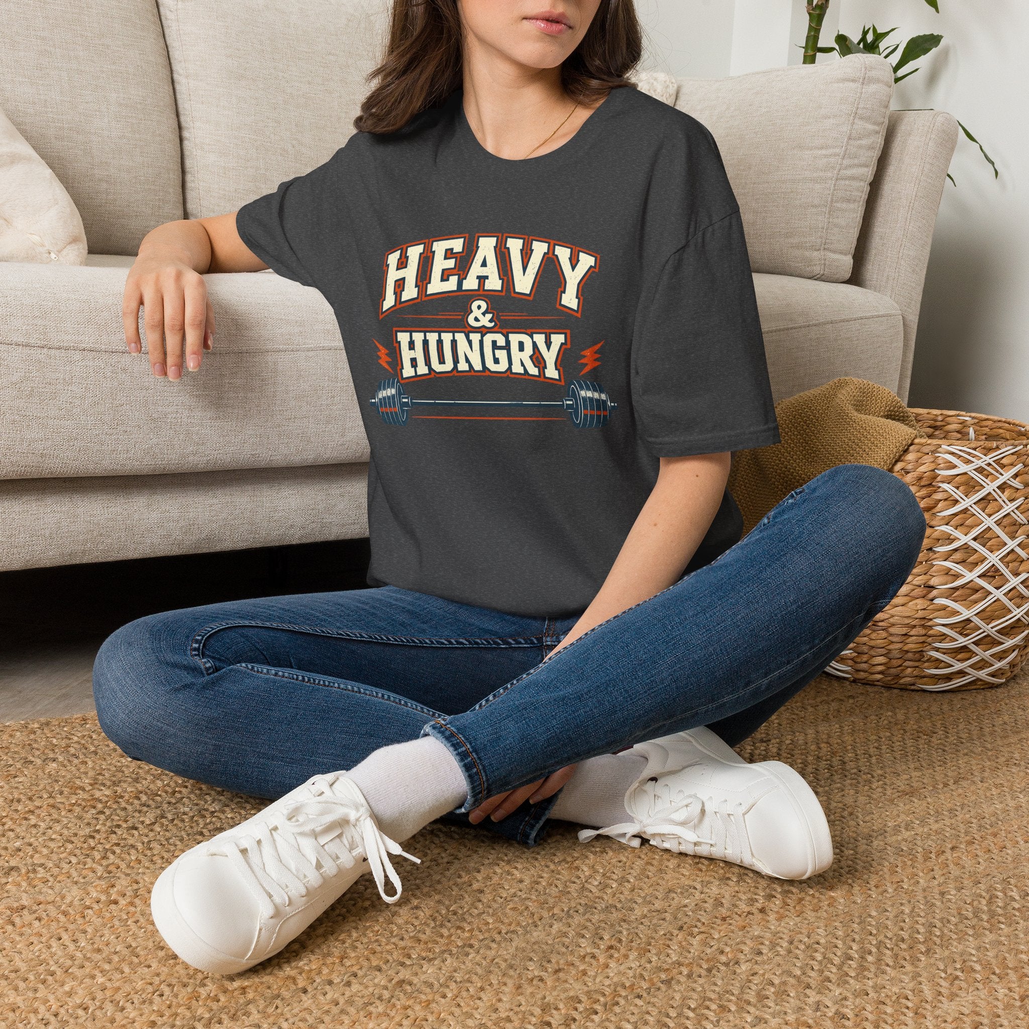 Heavy and Hungry | Premium Unisex T-Shirt | Gym Then Tacos