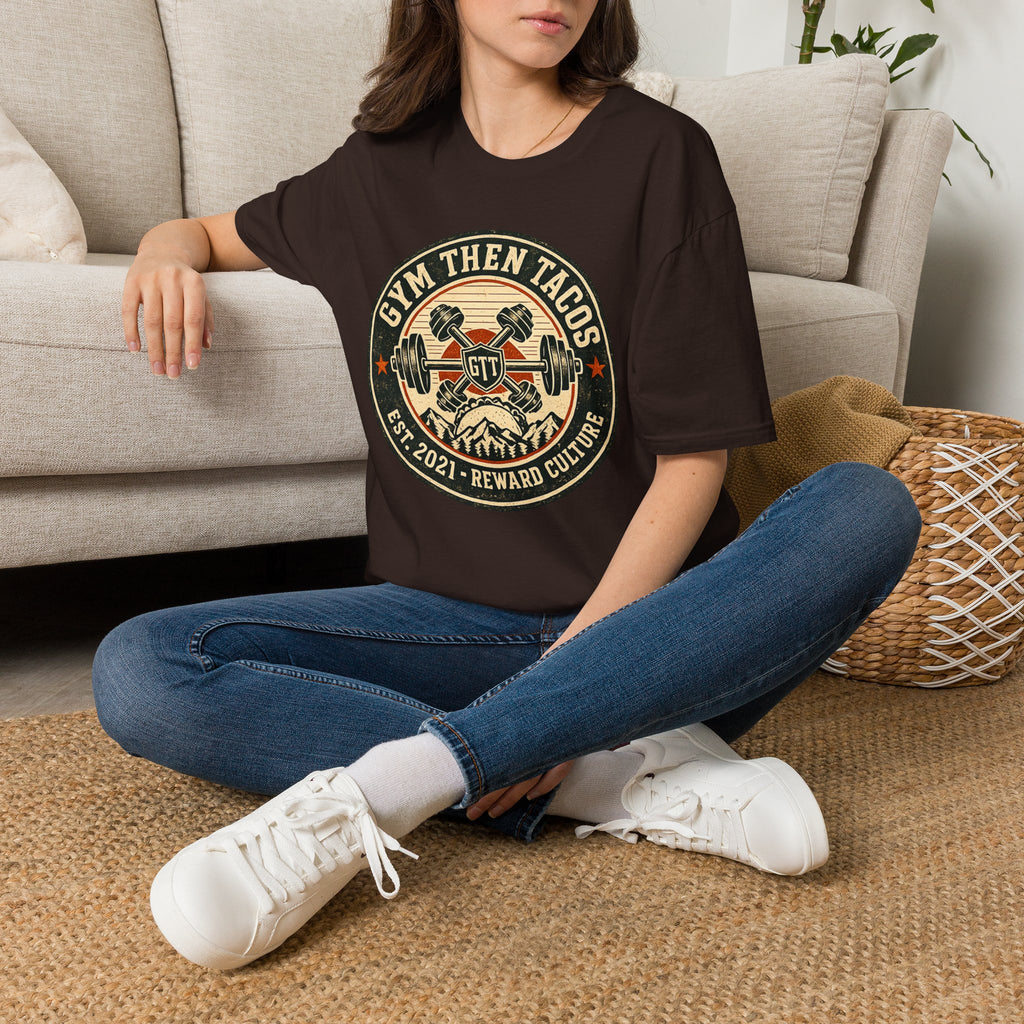 GTT Badge | Premium Unisex T-Shirt | Gym Then Tacos