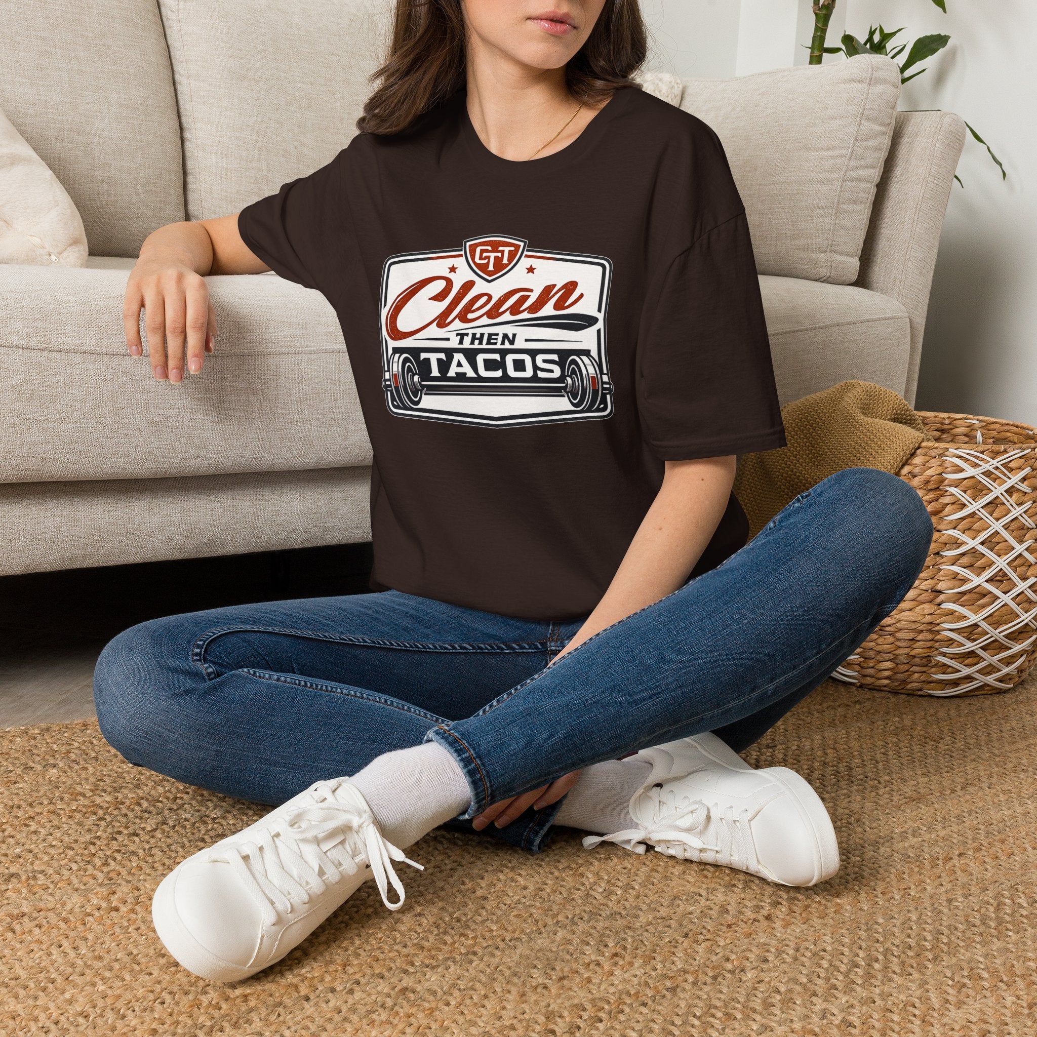 Clean Then Tacos | Premium Unisex T-Shirt | Gym Then Tacos