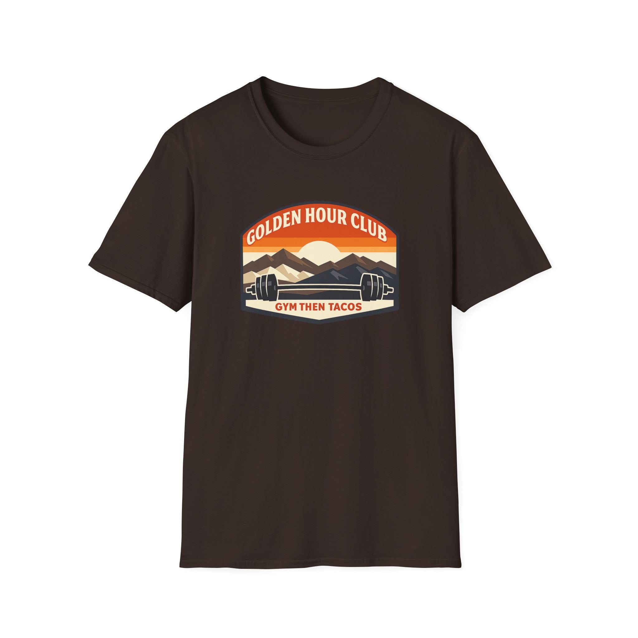 Golden Hour Club | Premium Unisex T-Shirt | Gym Then Tacos