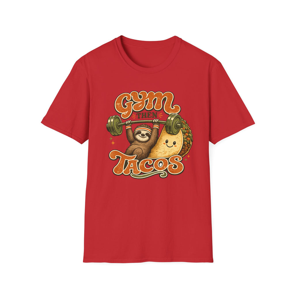 Gym Sloth | Premium Unisex T-Shirt | Gym Then Tacos