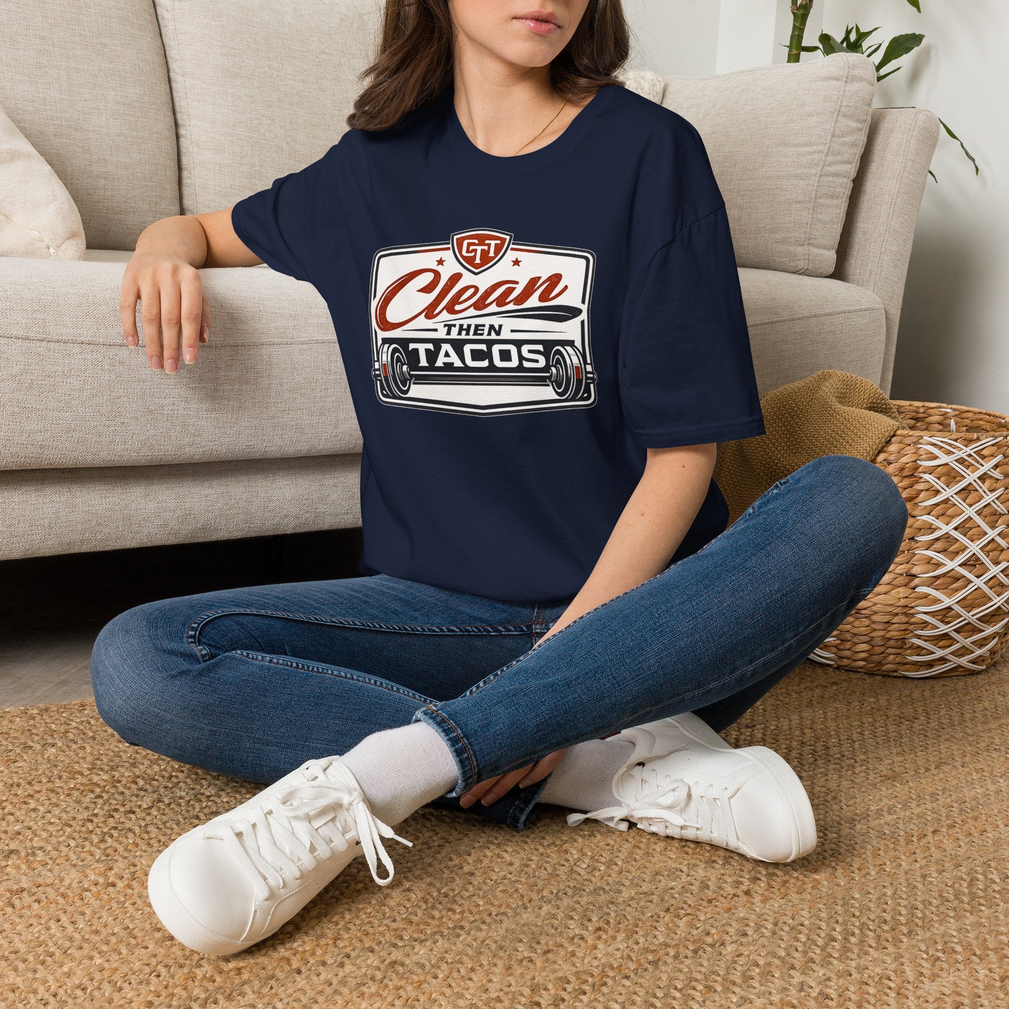 Clean Then Tacos | Premium Unisex T-Shirt | Gym Then Tacos