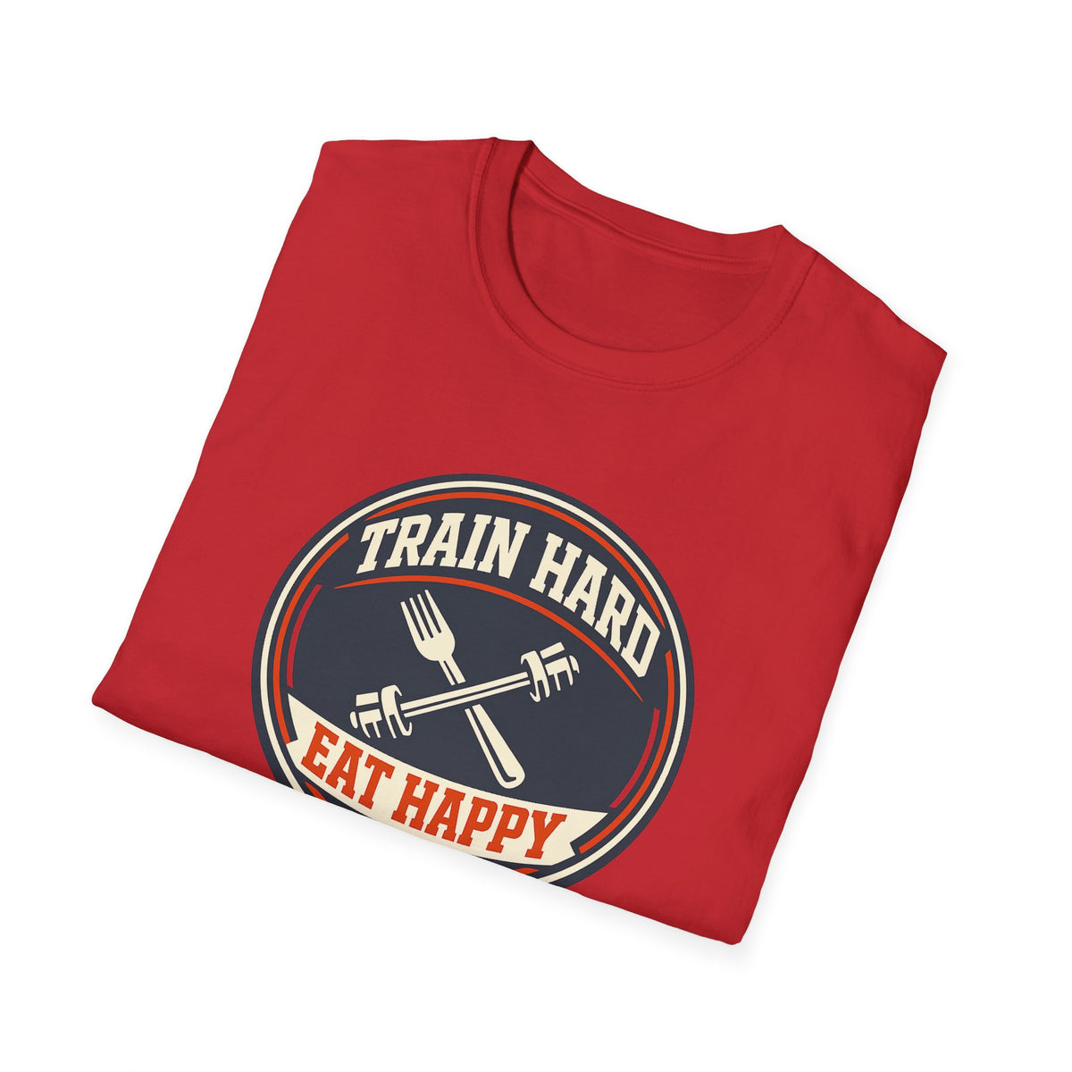 Train Hard. Eat Happy. | Premium Unisex T-Shirt | Gym Then Tacos