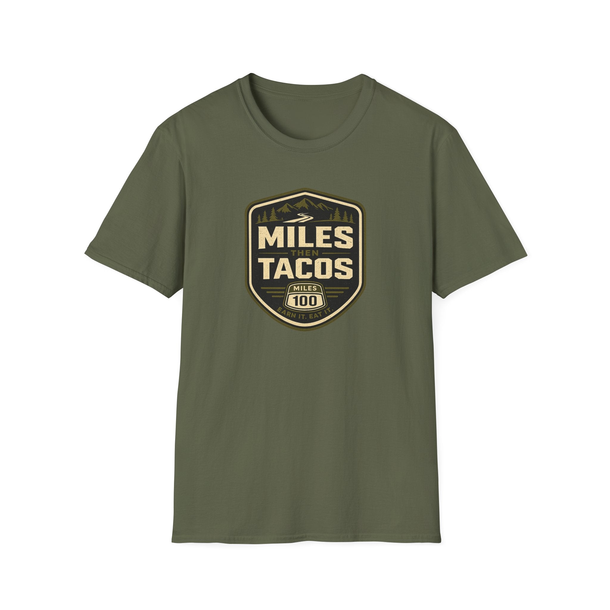 Miles Then Tacos | Premium Unisex T-Shirt | Gym Then Tacos