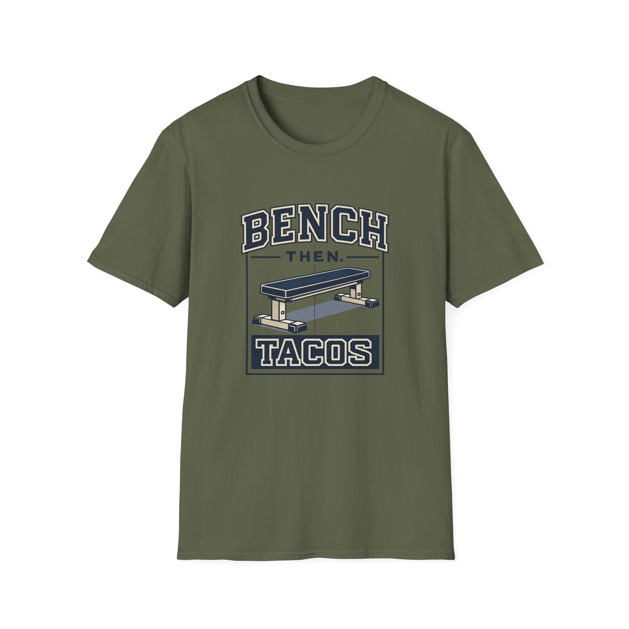 Bench Then Tacos | Premium Unisex T-Shirt | Gym Then Tacos
