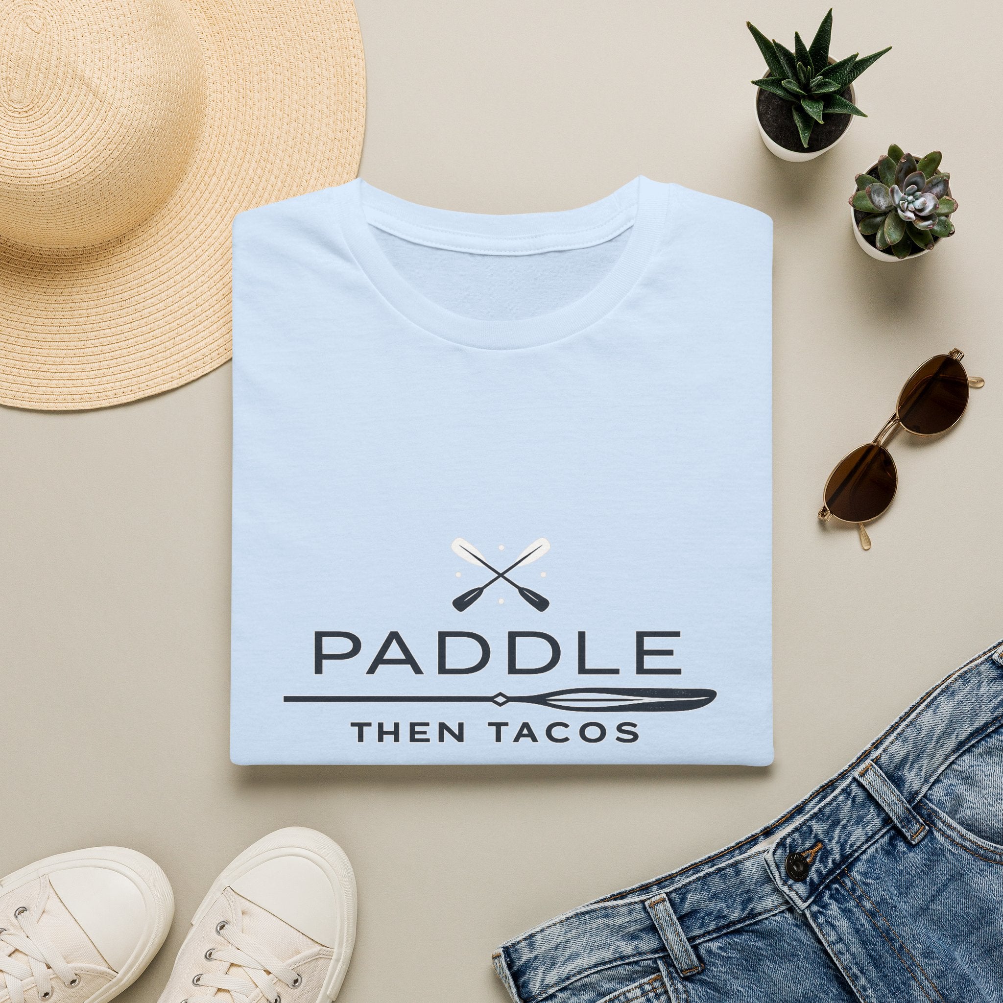 Paddle Then Tacos | Premium Unisex T-Shirt | Gym Then Tacos