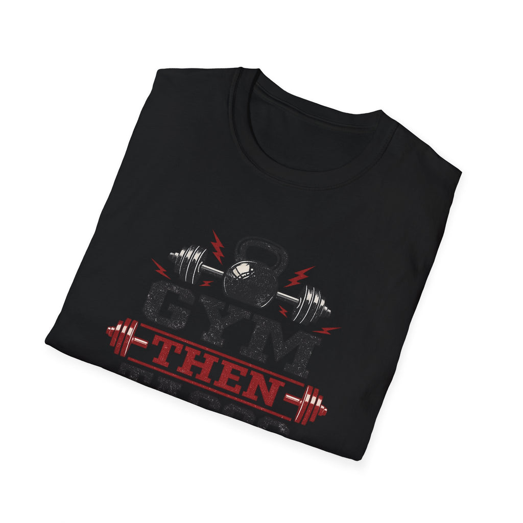 Powered By Carbs | Premium Unisex T-Shirt | Gym Then Tacos
