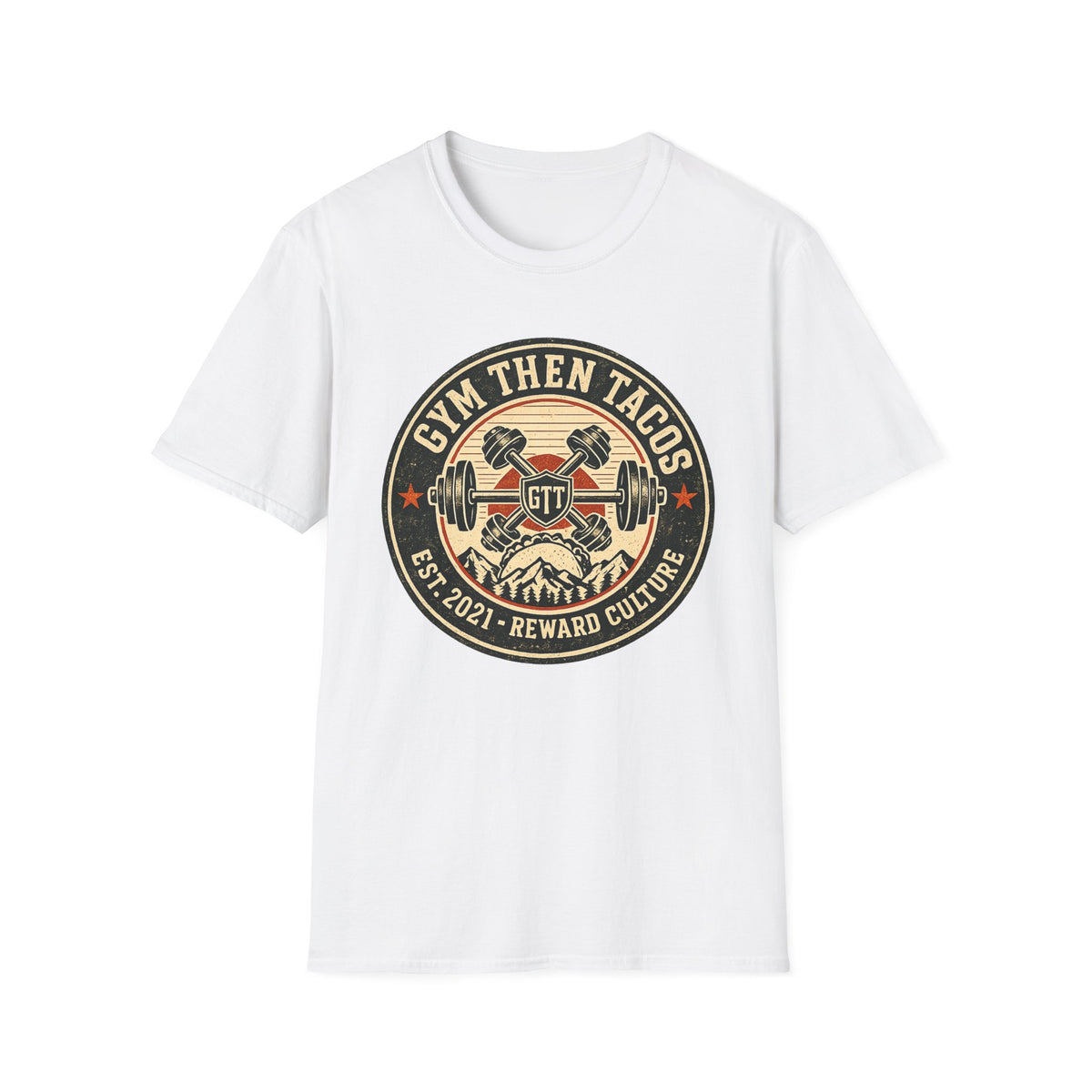 GTT Badge | Premium Unisex T-Shirt | Gym Then Tacos