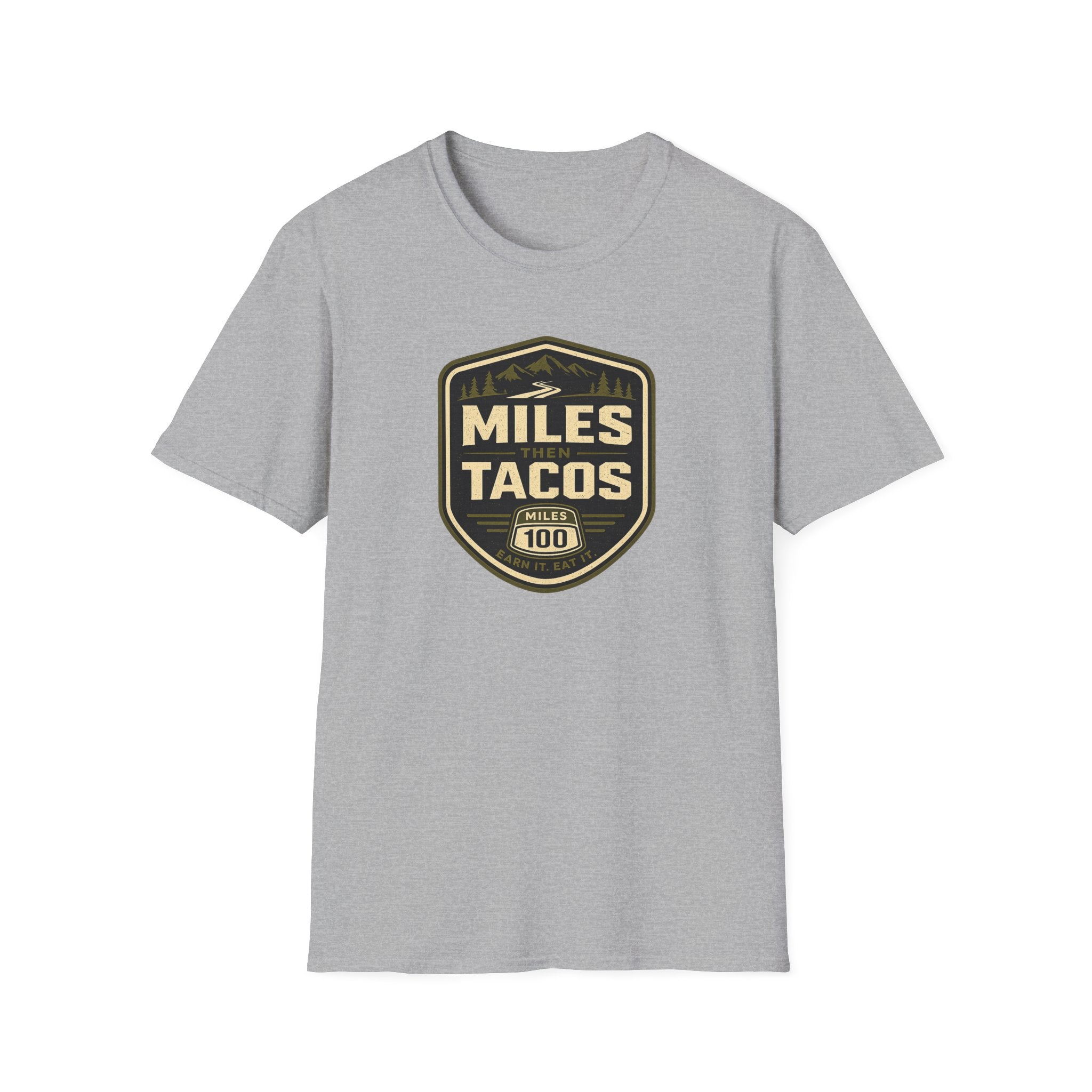 Miles Then Tacos | Premium Unisex T-Shirt | Gym Then Tacos