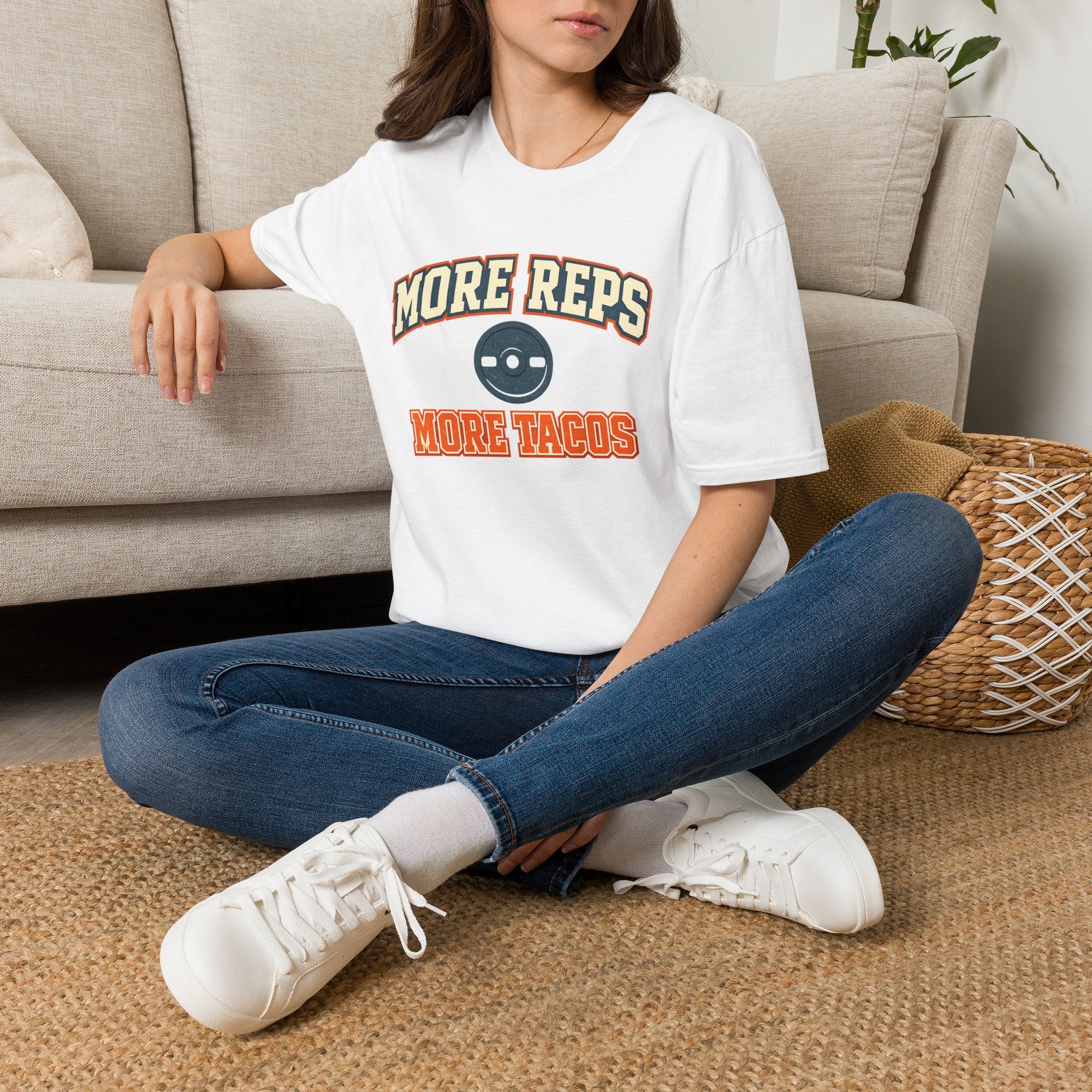 More Reps, More Tacos! | Premium Unisex T-Shirt | Gym Then Tacos