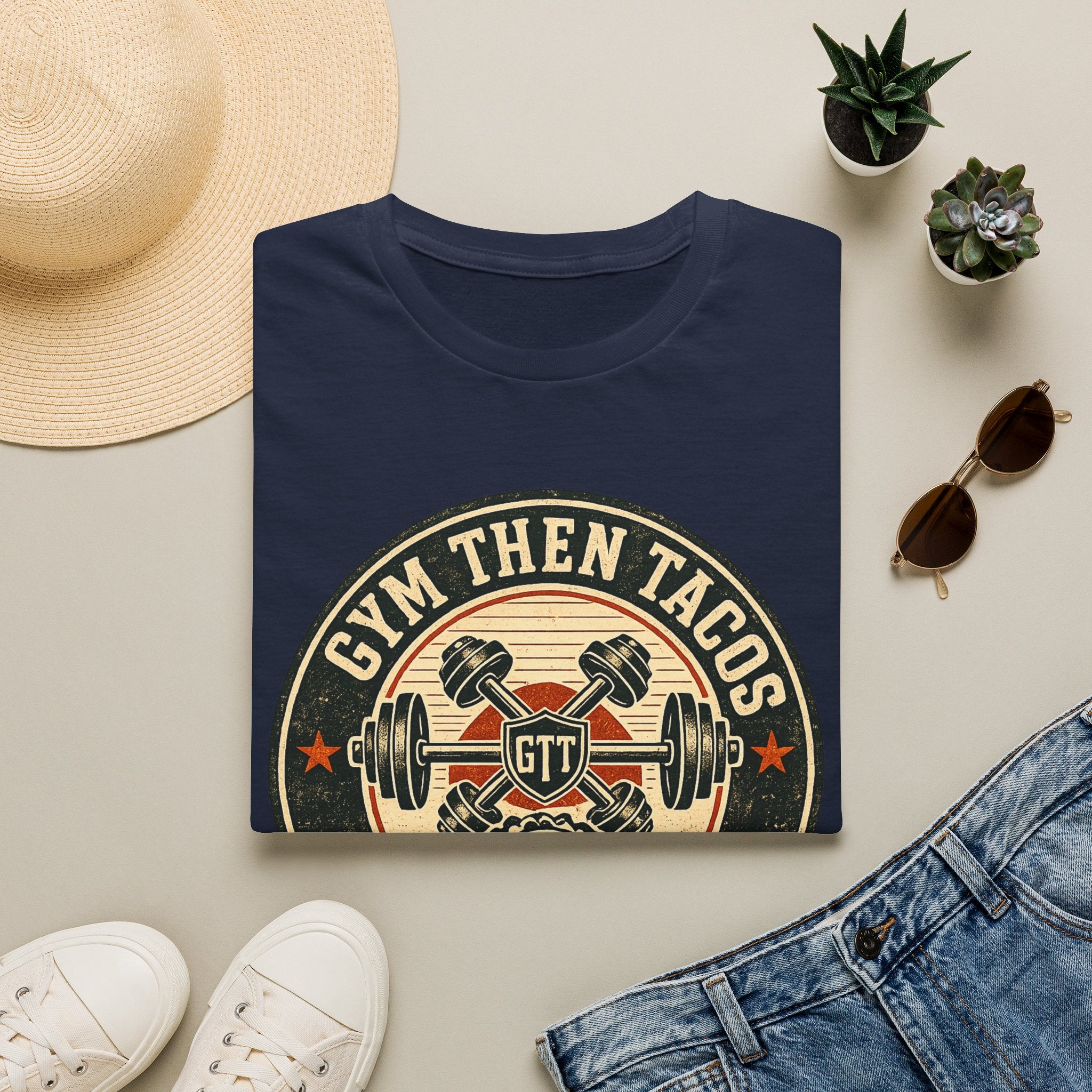 GTT Badge | Premium Unisex T-Shirt | Gym Then Tacos