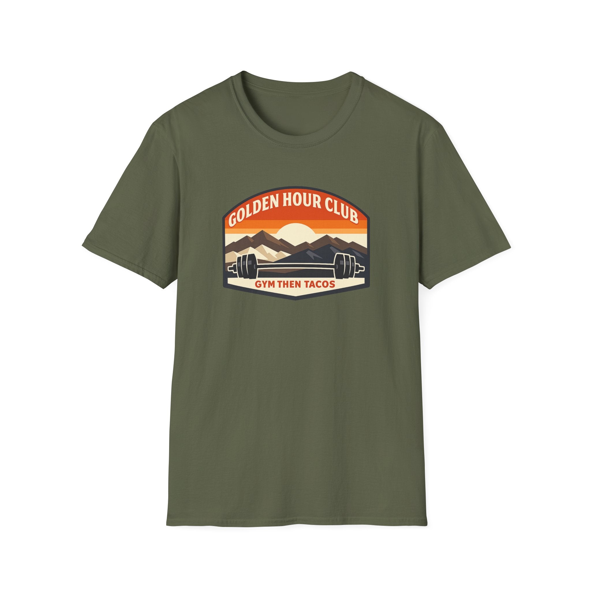 Golden Hour Club | Premium Unisex T-Shirt | Gym Then Tacos